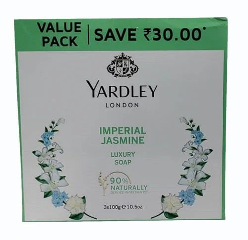 Yardley London Imperial Jasmine Luxury Soap  - 300g Value Pack Save RS 30